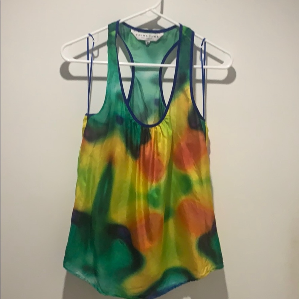 Trina Turk Tie Dyed Racerback (silk)